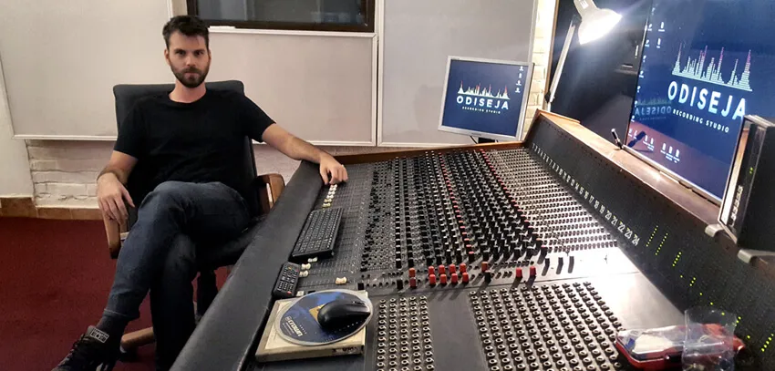 Bogdan Braković in the control room
